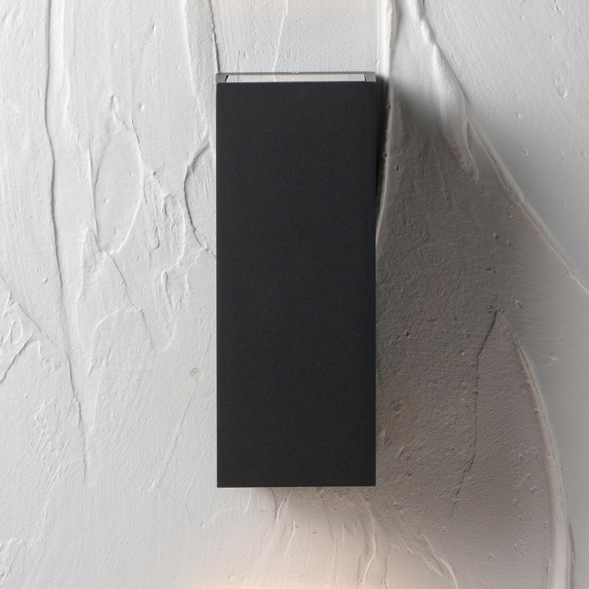 Acer Dark Grey Metal Square Outdoor Dual Wall Light - Dark Grey – image 4