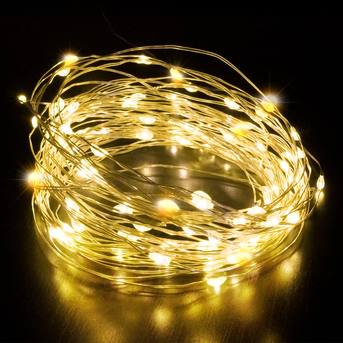Keplin 5m 50-LED Battery Fairy Lights, Warm White - Warm White – image 2