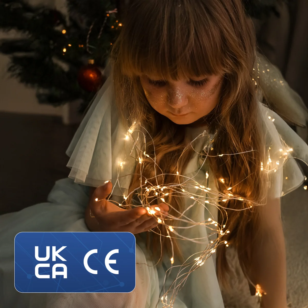 Keplin 5m 50-LED Battery Fairy Lights, Warm White - Warm White – image 7