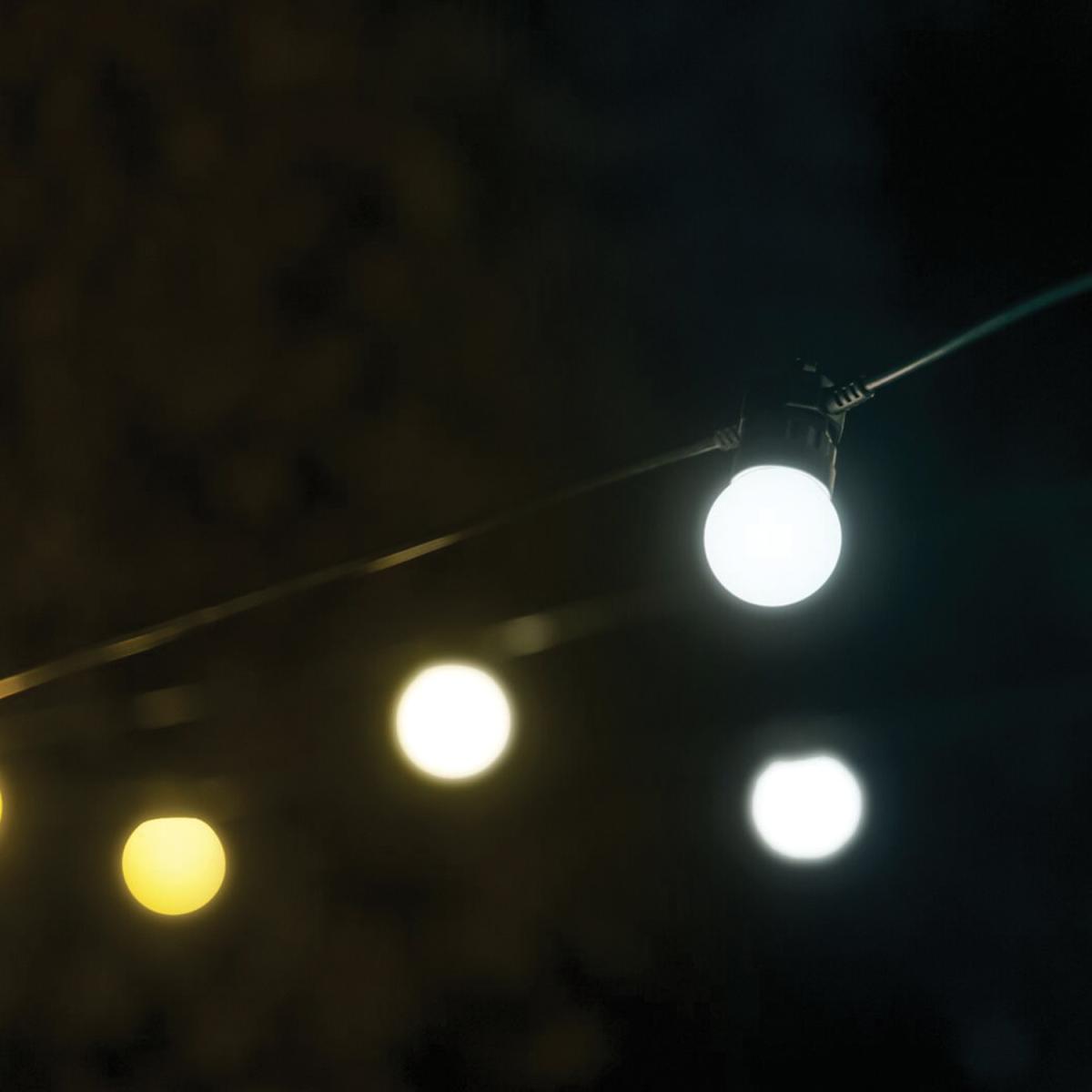 20M 40 GOLD AND SILVER APP CONTROLLED FESTOON LIGHTS - Black – image 3