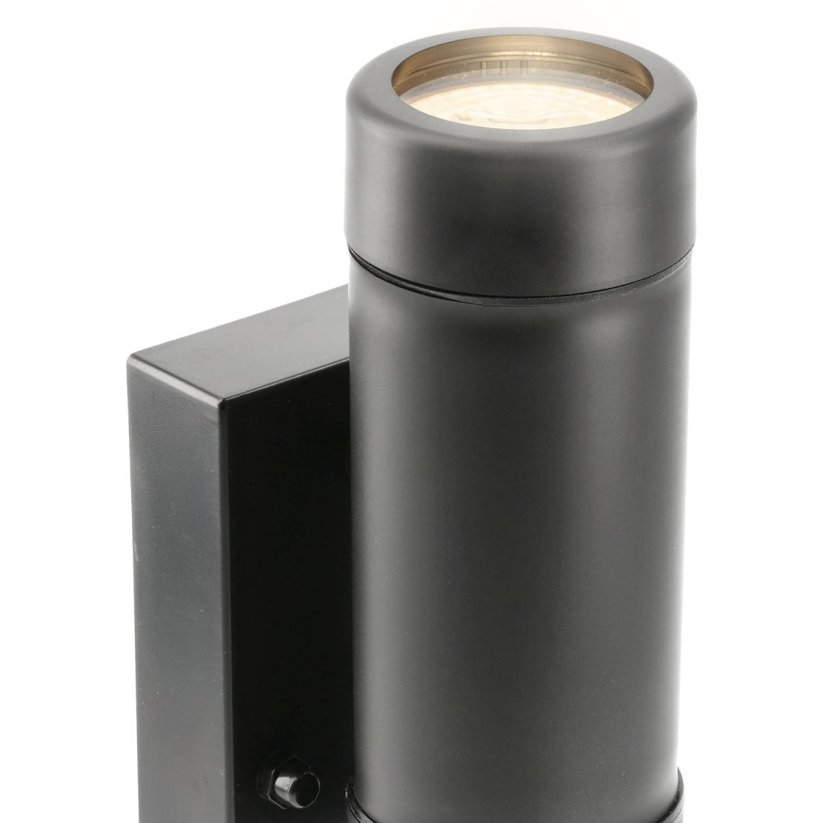 CGC VALENTINE Black Outdoor Double Wall Light With Motion Sensor - black – image 6