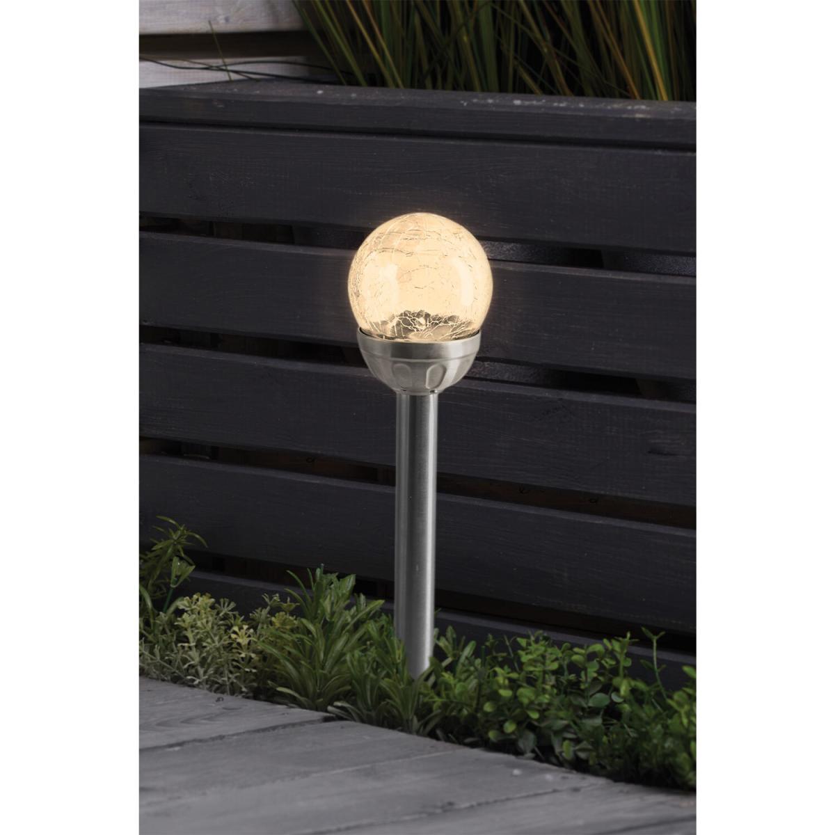 Solar White Crackle Light - Silver – image 2