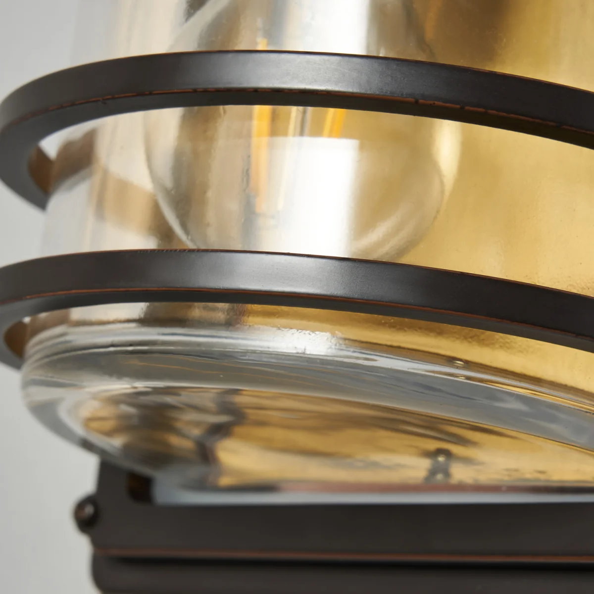 Rico Large Outdoor Wall Light with Brass Accents - Antique Bronze – image 2