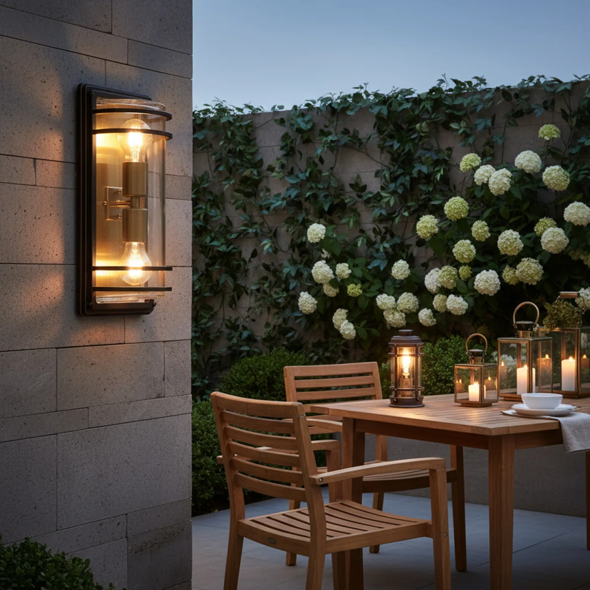Rico Large Outdoor Wall Light with Brass Accents - Antique Bronze – image 3