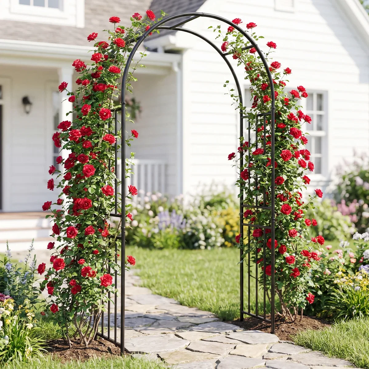 Outdoor Lightweight Metal Arch - Black – image 4