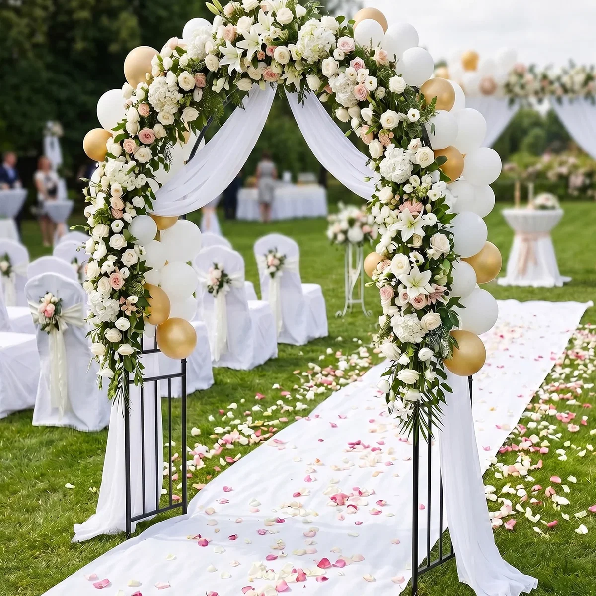 Outdoor Lightweight Metal Arch - Black – image 5