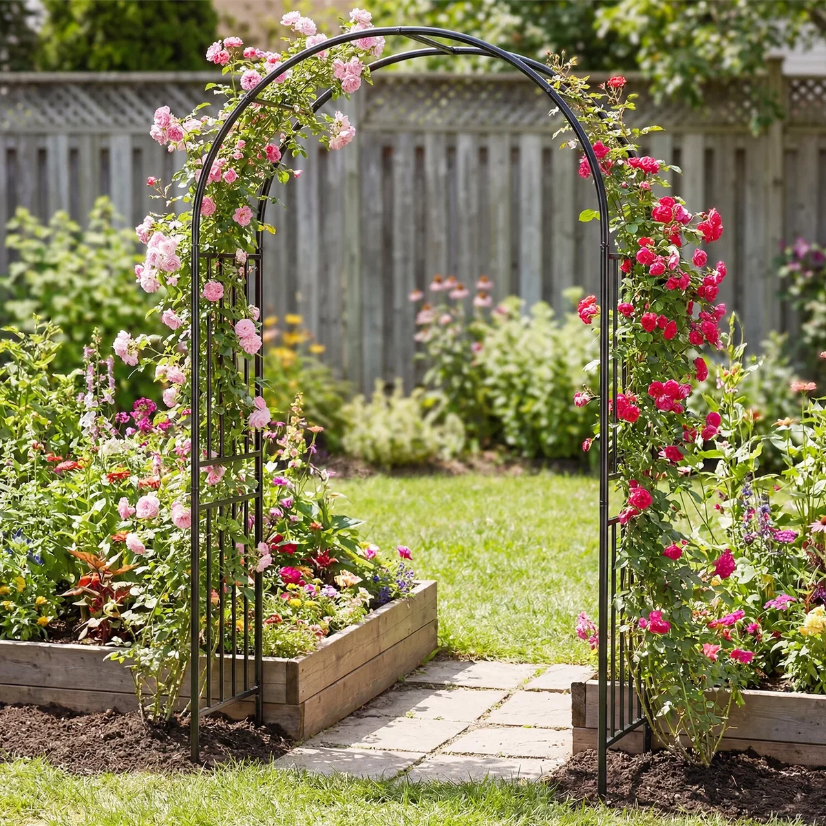 Outdoor Lightweight Metal Arch - Black – image 6