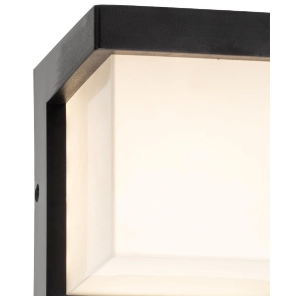 CGC ADDISON Black Cube PIR Motion Sensor LED Outdoor Wall Light - black – image 2