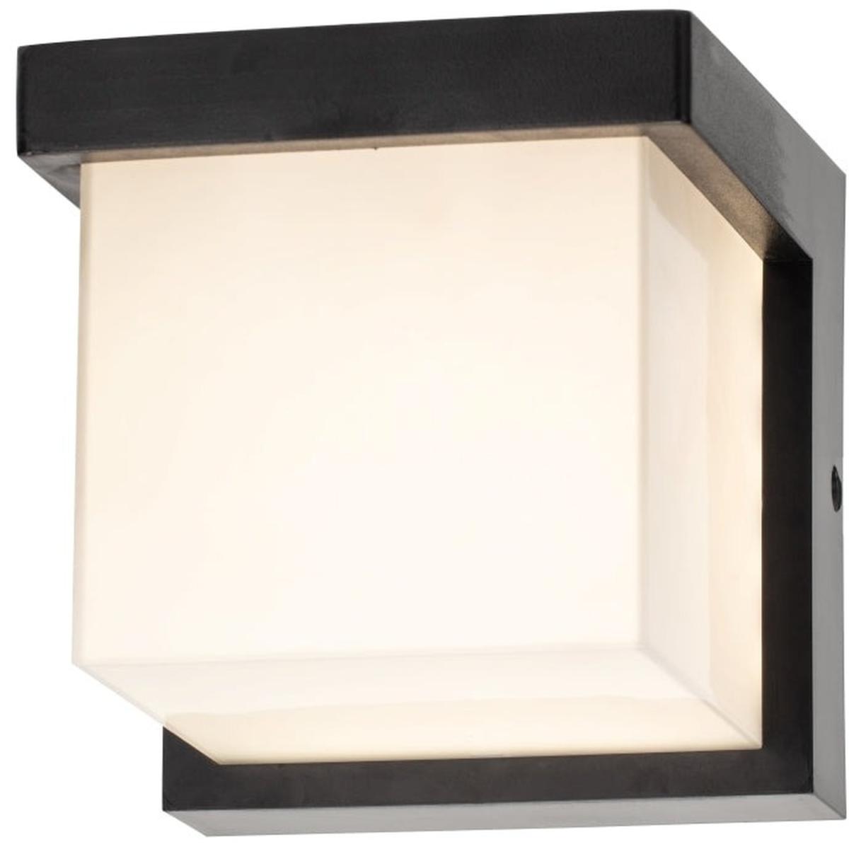 CGC ADDISON Black Cube PIR Motion Sensor LED Outdoor Wall Light - black – image 4