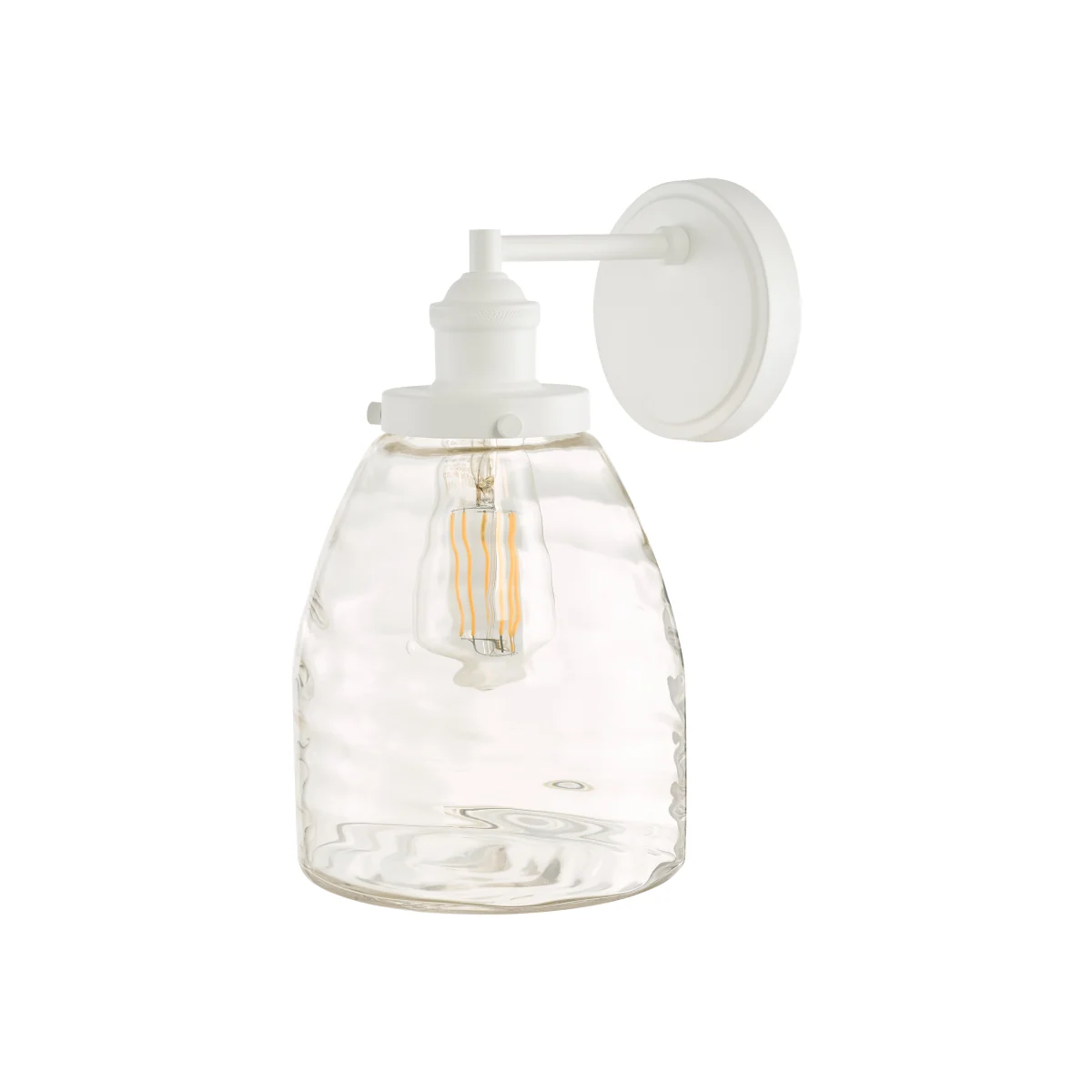 Laura Ashley Ainsworth Outdoor Wall Light Matt Cream – image 1