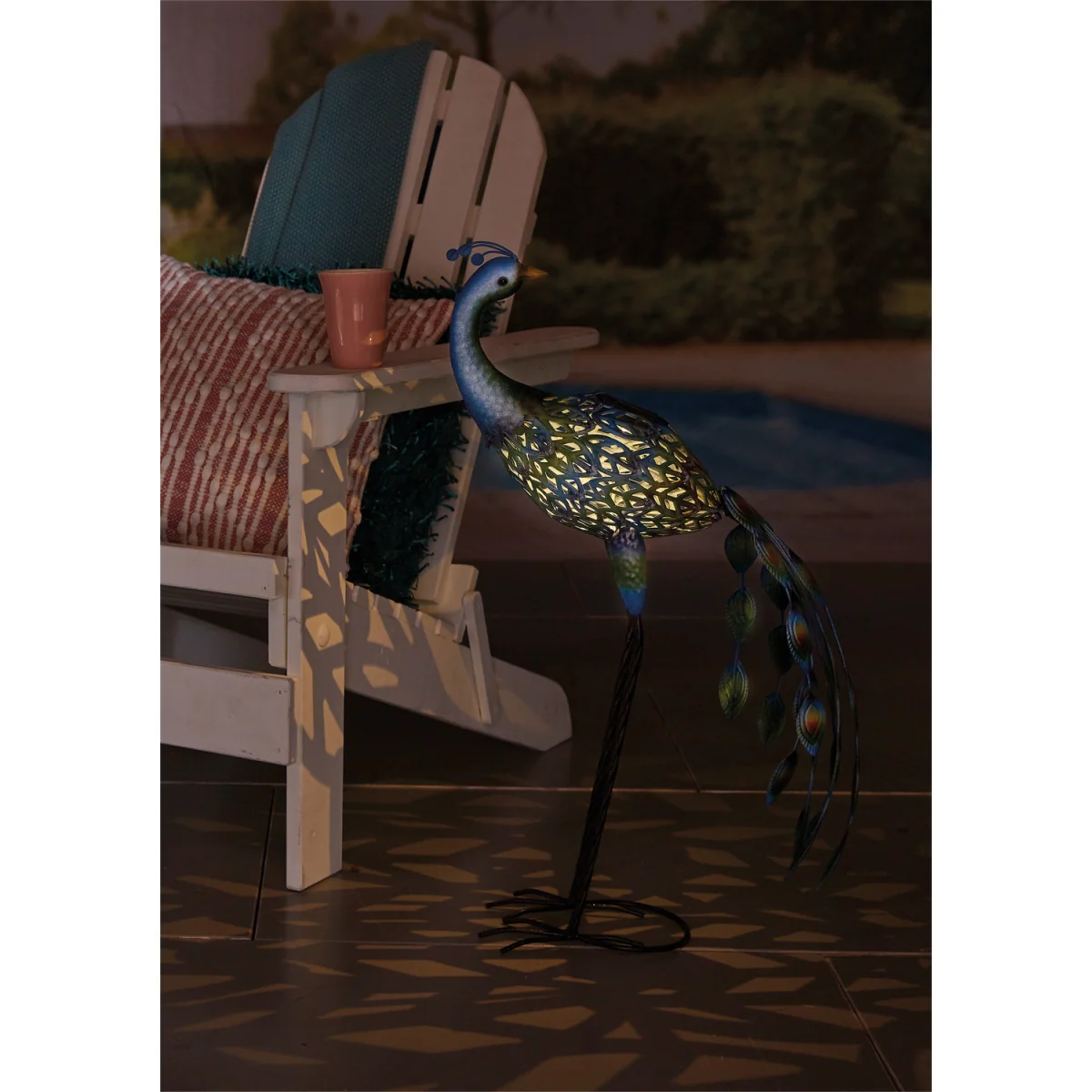 Luxform Peacock Solar Metal Figure 27196 - Blue / Green – image 2
