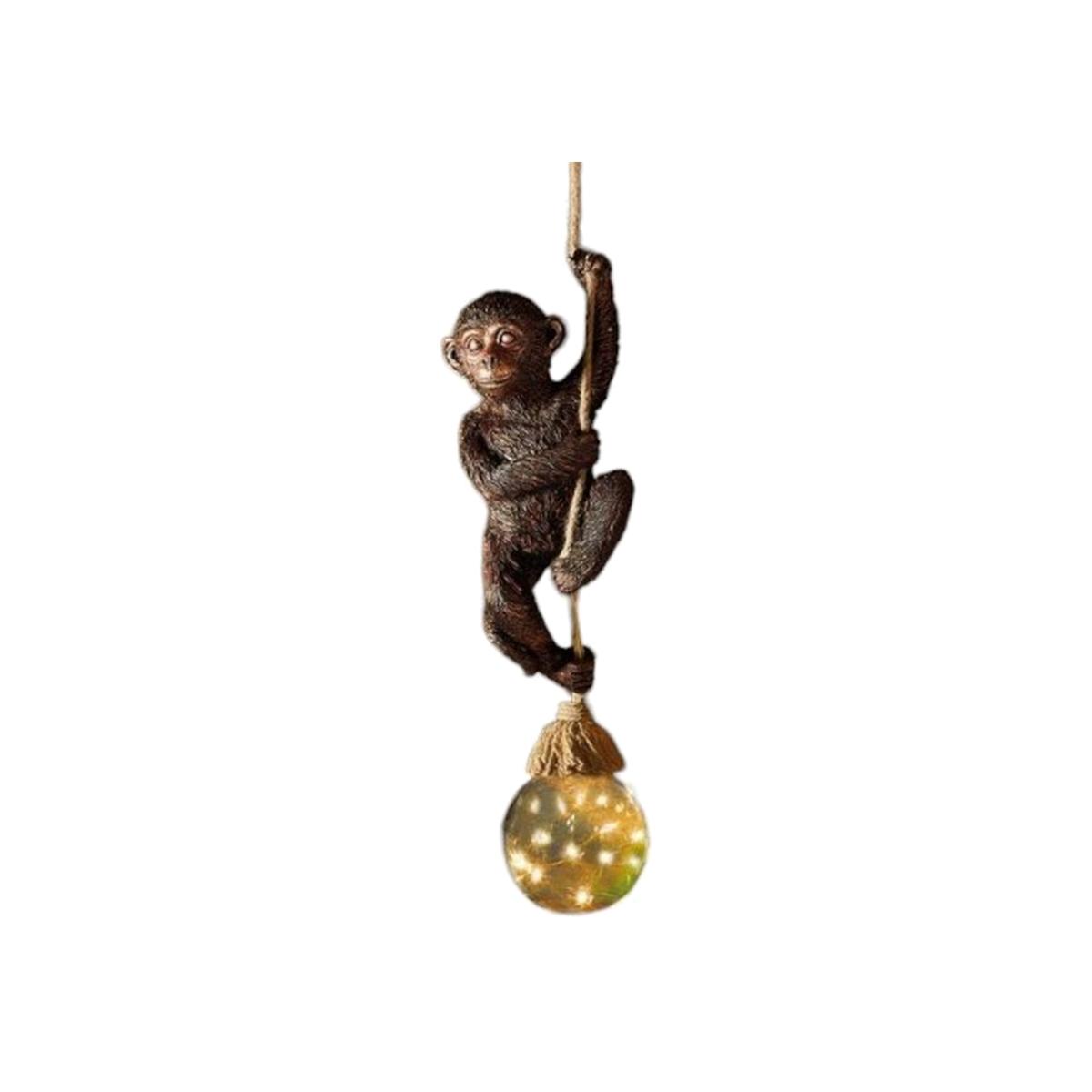 Hanging Solar Monkey Rope - Brown