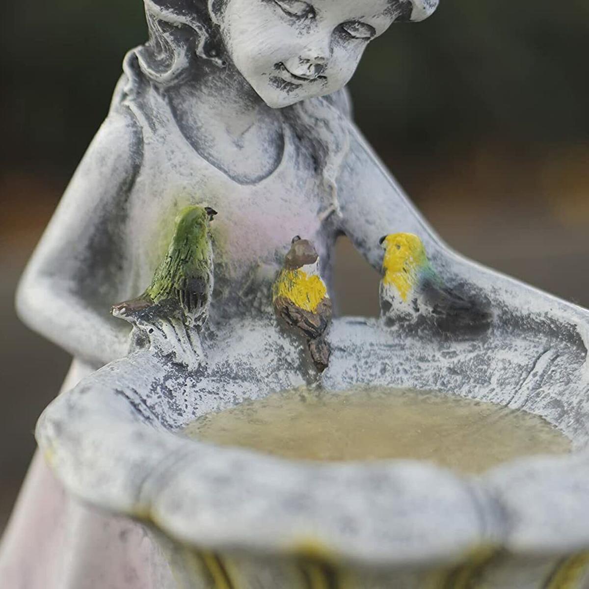 Solar Powered Fairy Stone Effect Ornament - Grey – image 2