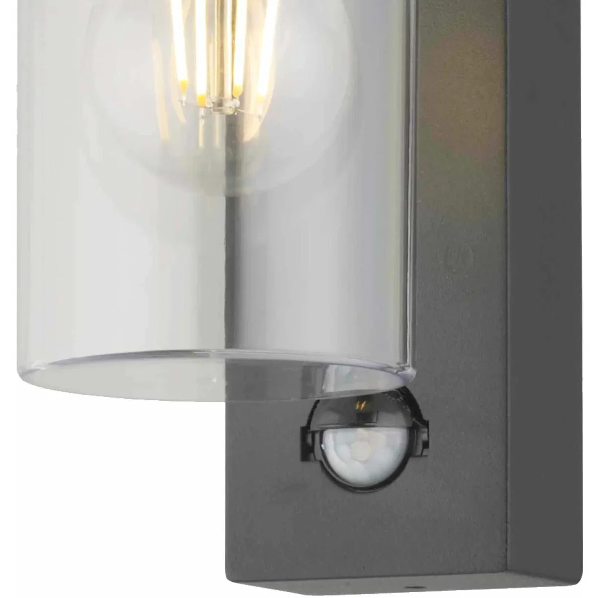 Hadron Outdoor Sensor Wall Light - Black And Clear Pc – image 3