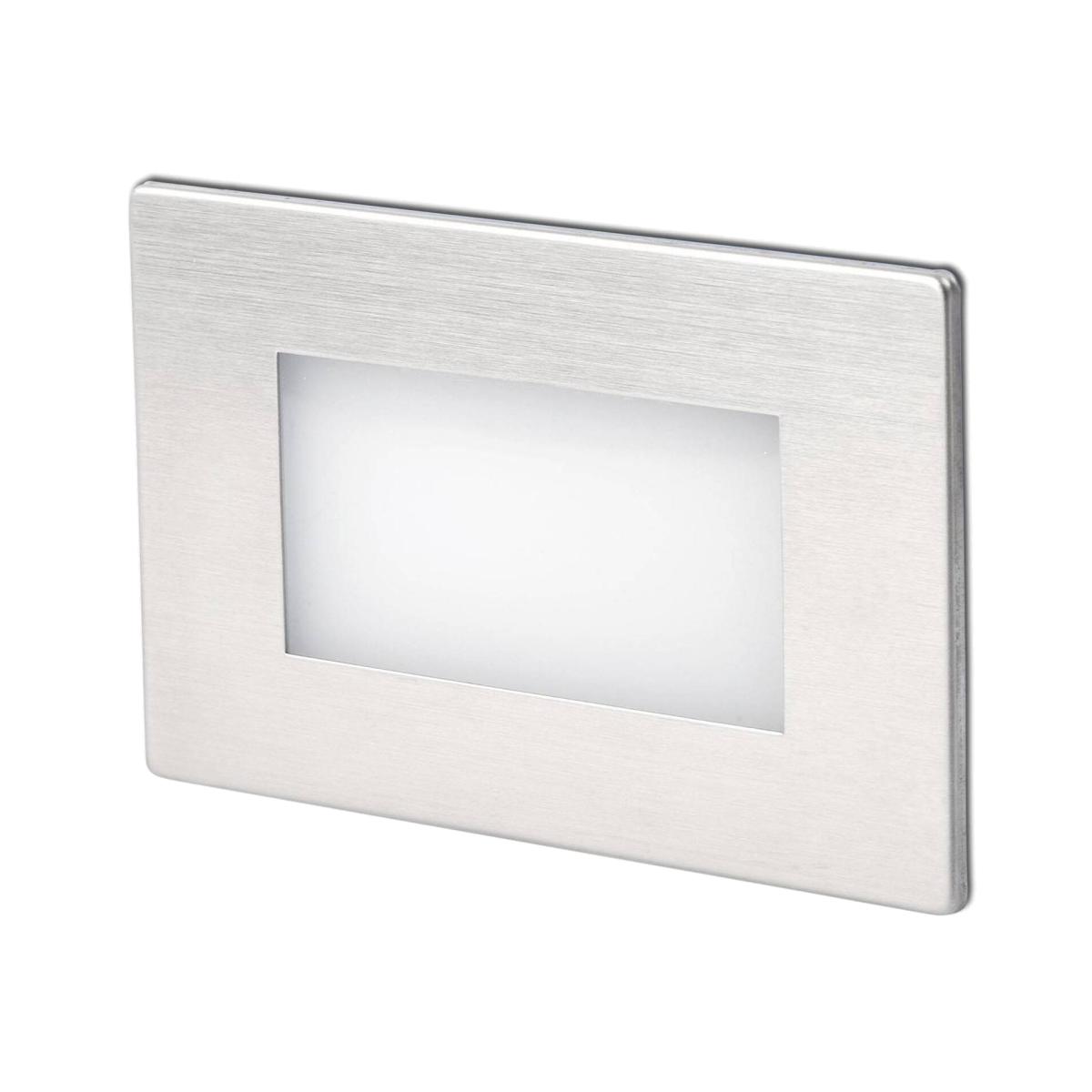 Gron LED Outdoor Recessed Wall Light - Matt Nickel