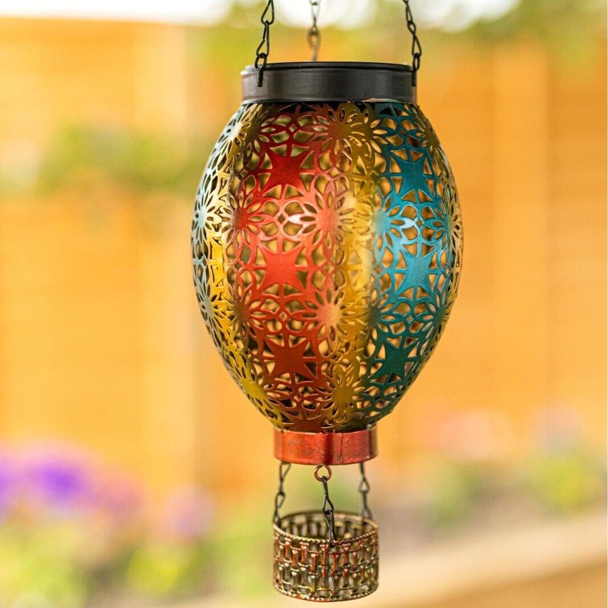 Solar Hot Air Balloon Lantern  - Multicolour – image 2