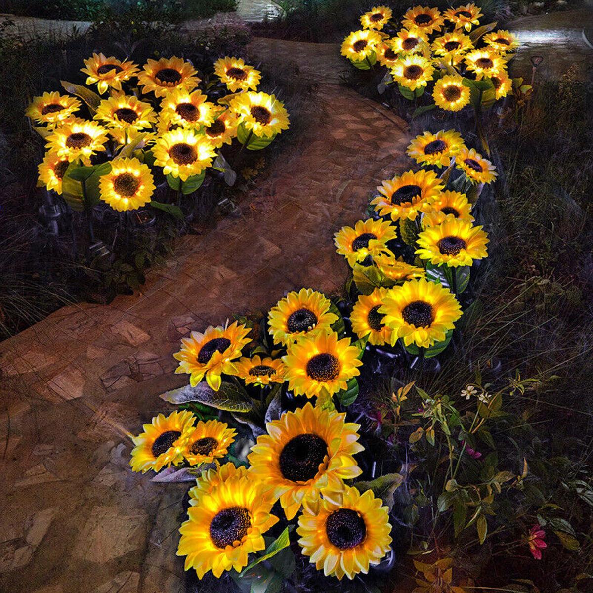 Outdoor LED Sunflower Solar Light - Yellow / 2 – image 3