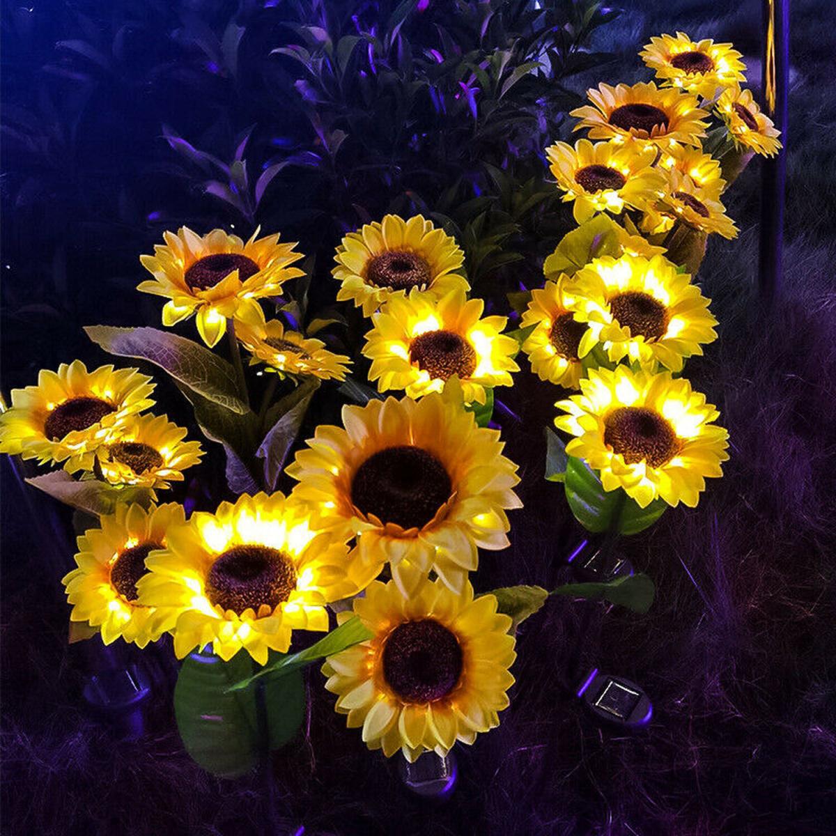Outdoor LED Sunflower Solar Light - Yellow / 2 – image 4