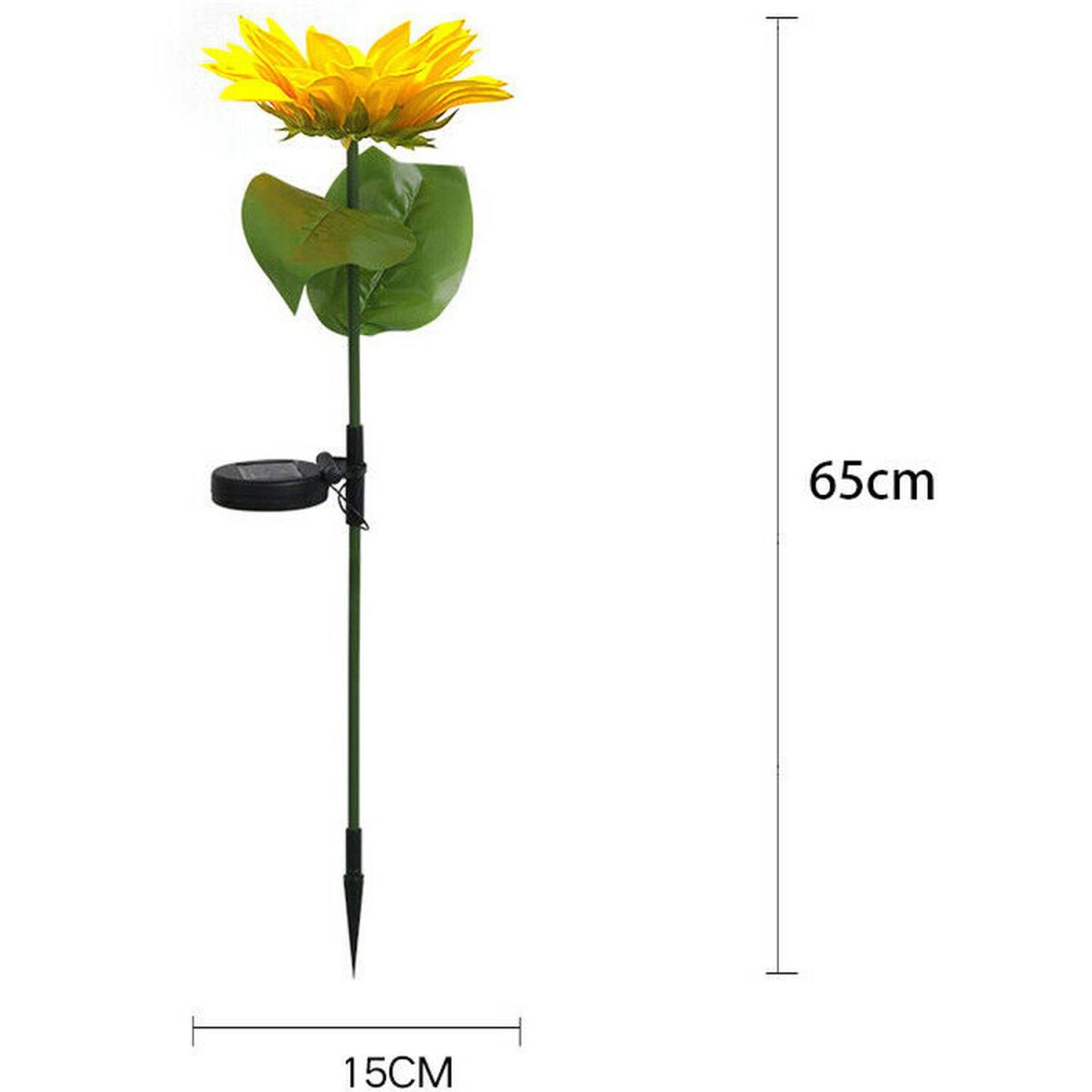 Outdoor LED Sunflower Solar Light - Yellow / 2 – image 6