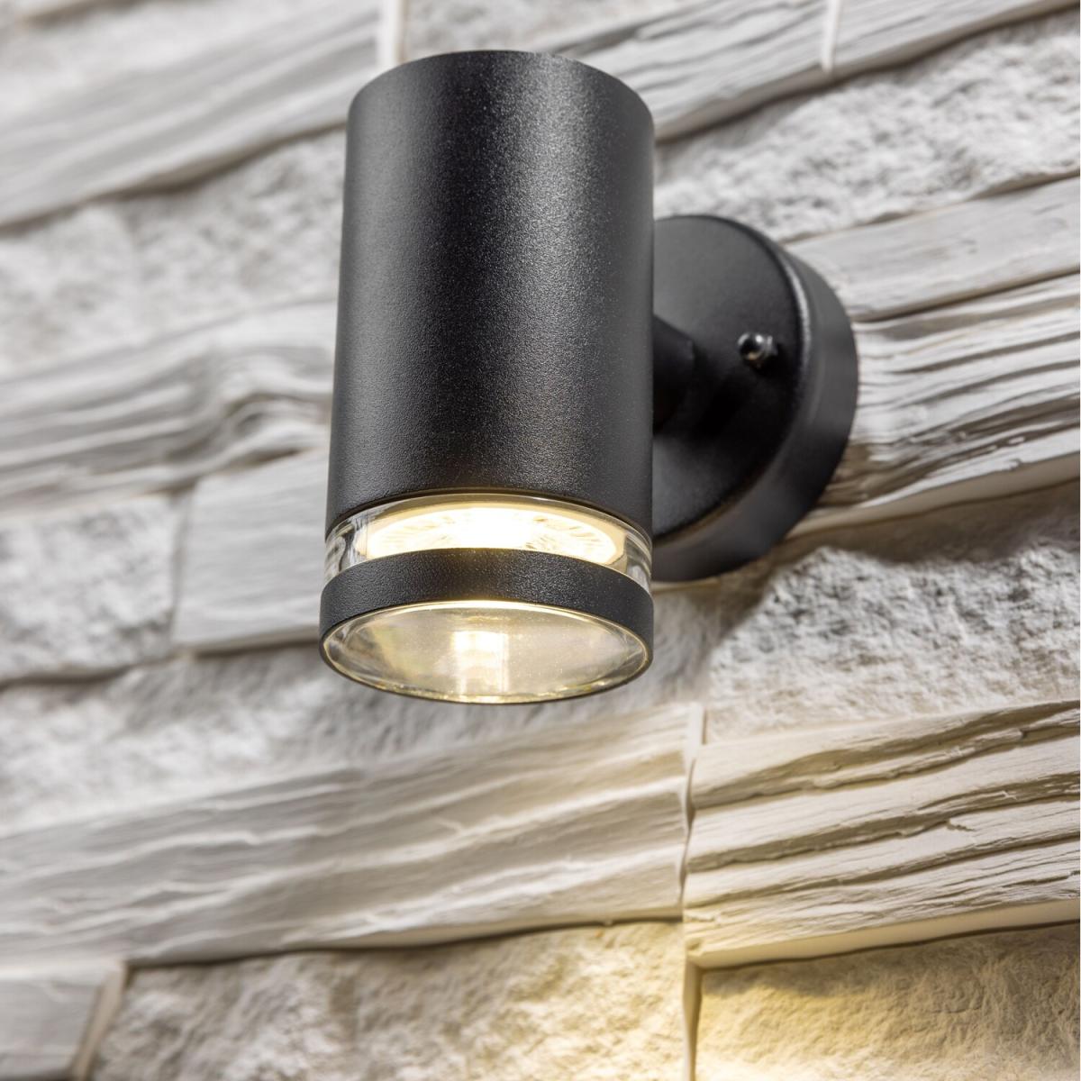 CGC JENNIFER Black Outdoor Single Spot Cylinder Wall Light - black – image 2