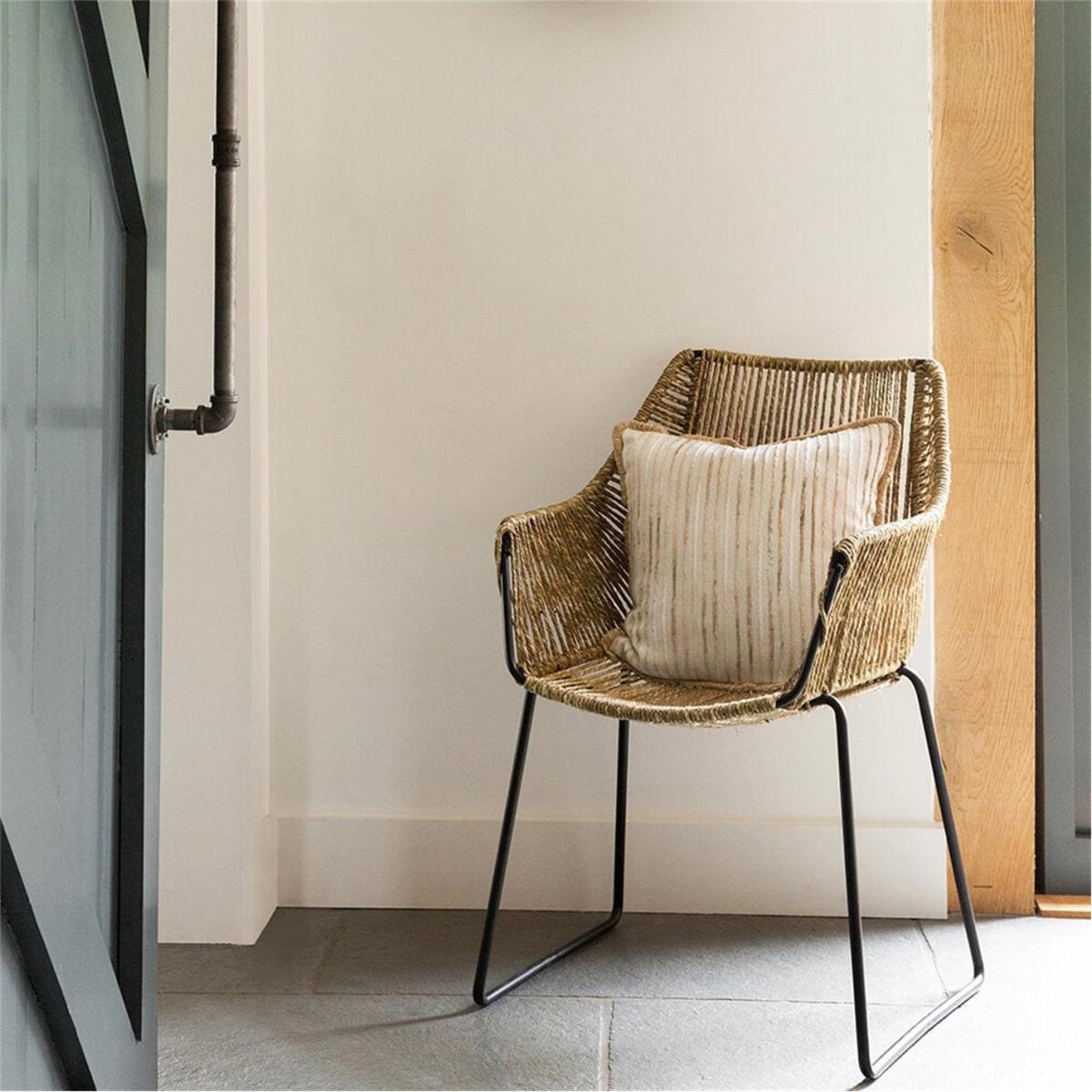 Texture Stripe Cushion Cover - Natural - 45x45cm – image 2