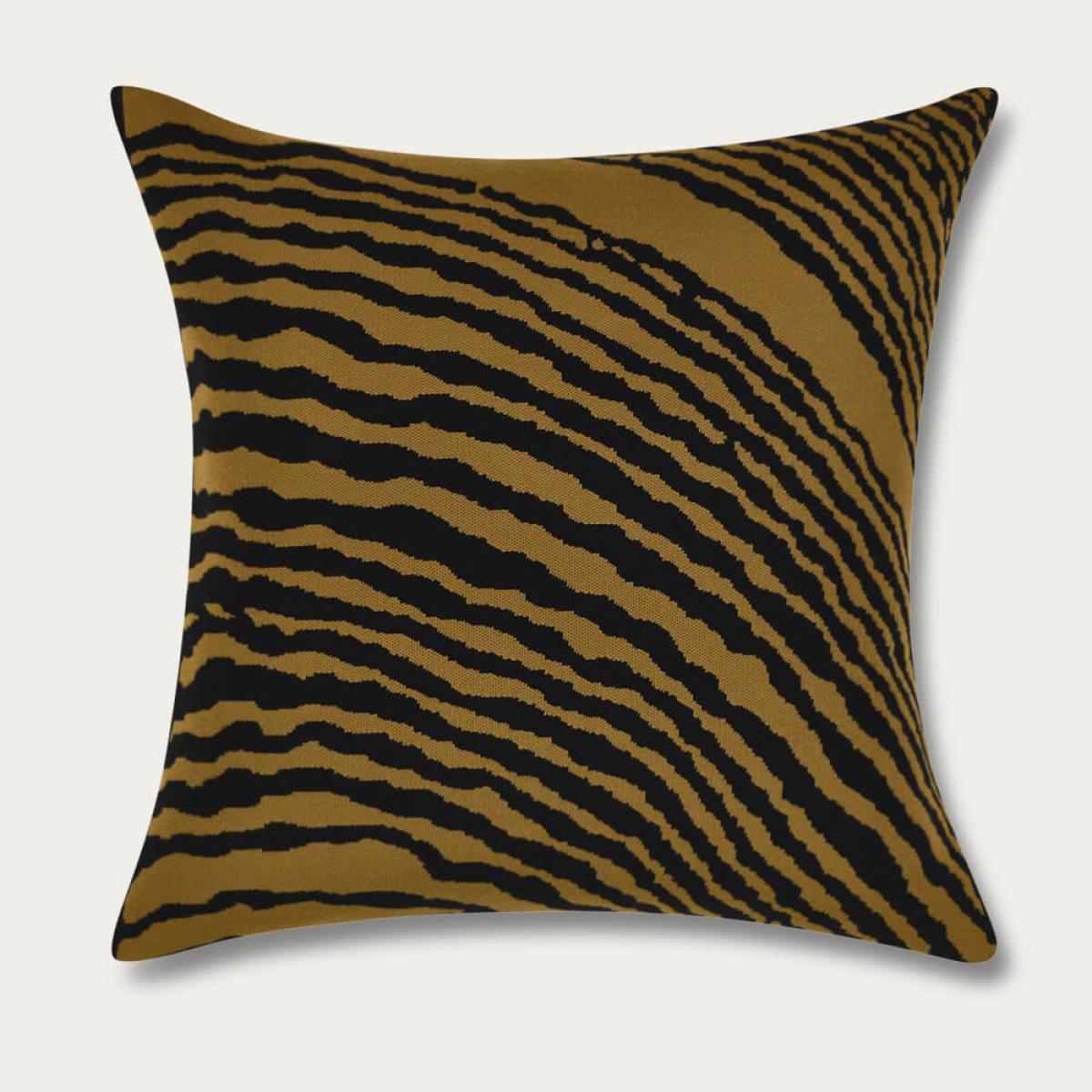 Moss Wood Block Square Cushion Cover – image 1