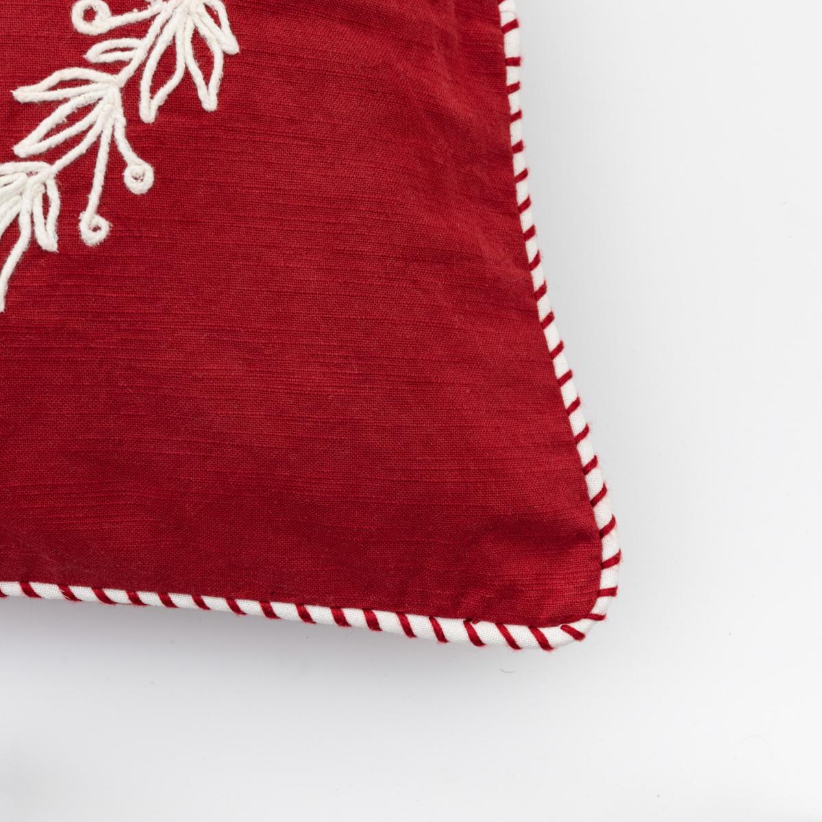 Noel Square Cushion Cover Red – image 2
