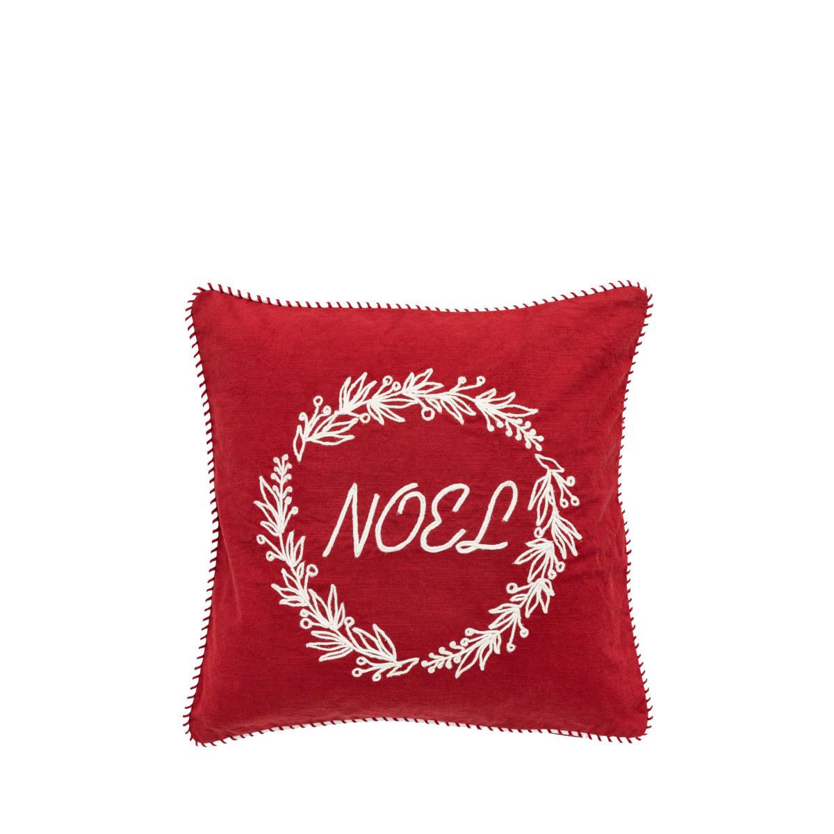 Noel Square Cushion Cover Red – image 4