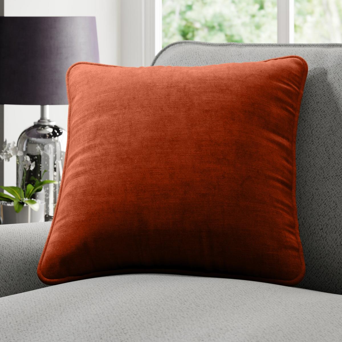 Luxury Velvet Made to Order Cushion Cover Lux Velvet Spice – image 1
