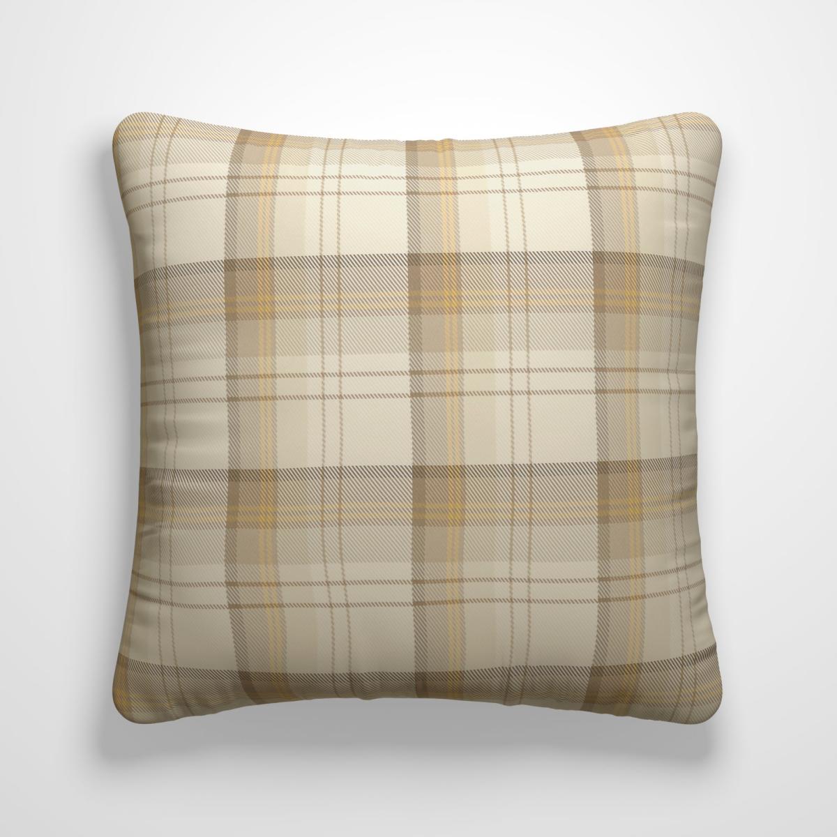Highland Check Made to Measure Cushion Cover Highland Check Ochre – image 2