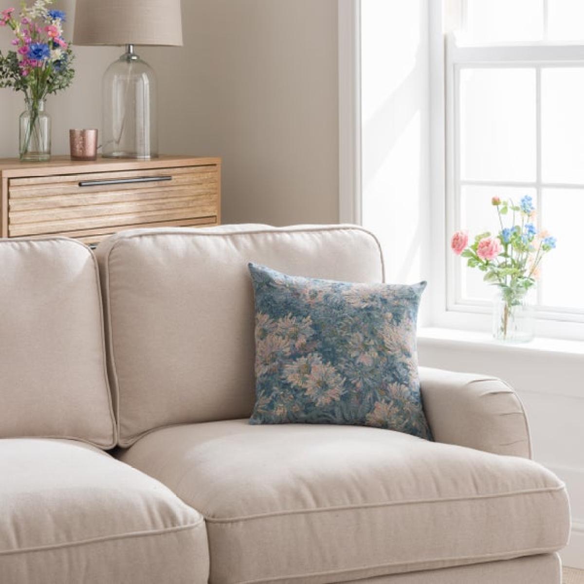 Floral Tapestry Square Cushion Cover – image 1