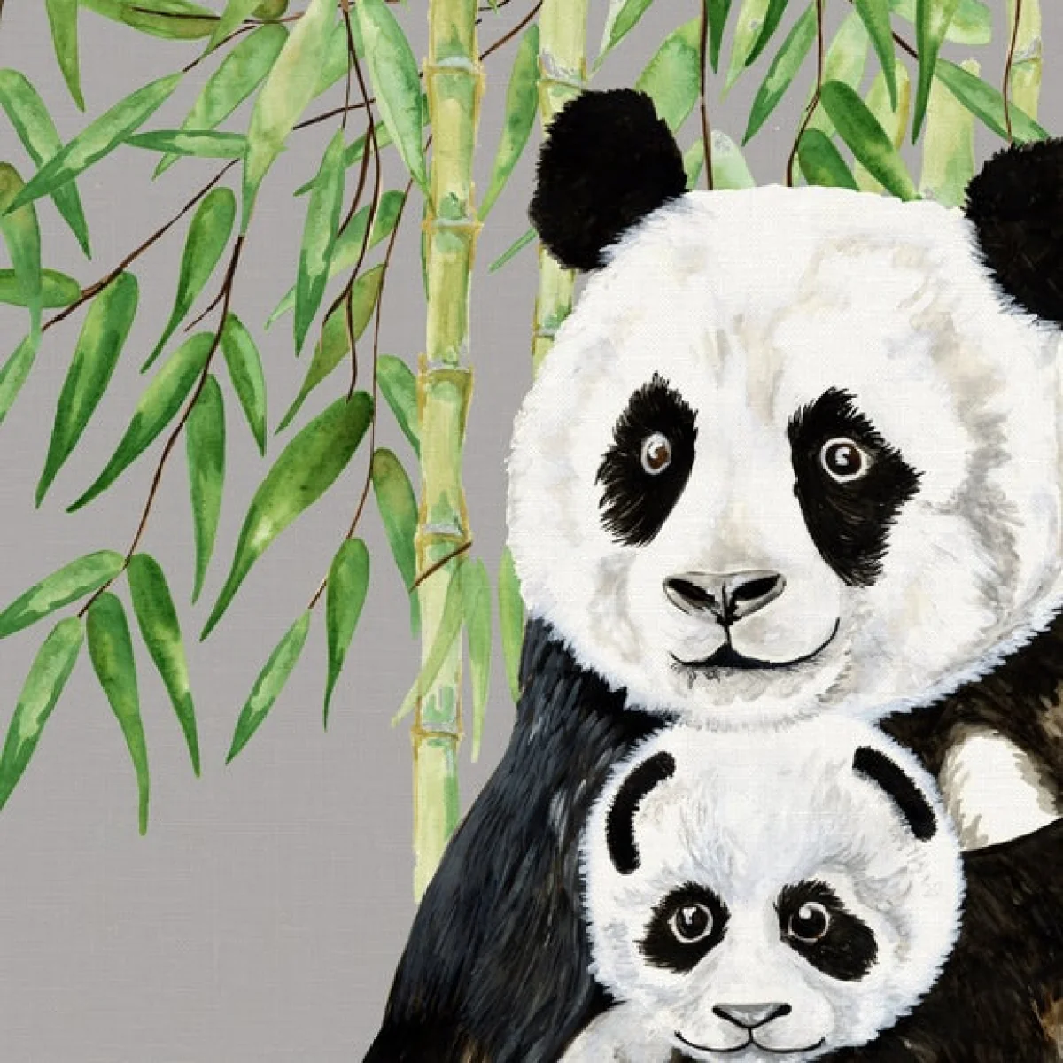 Jungle Panda Square Cushion Cover – image 2