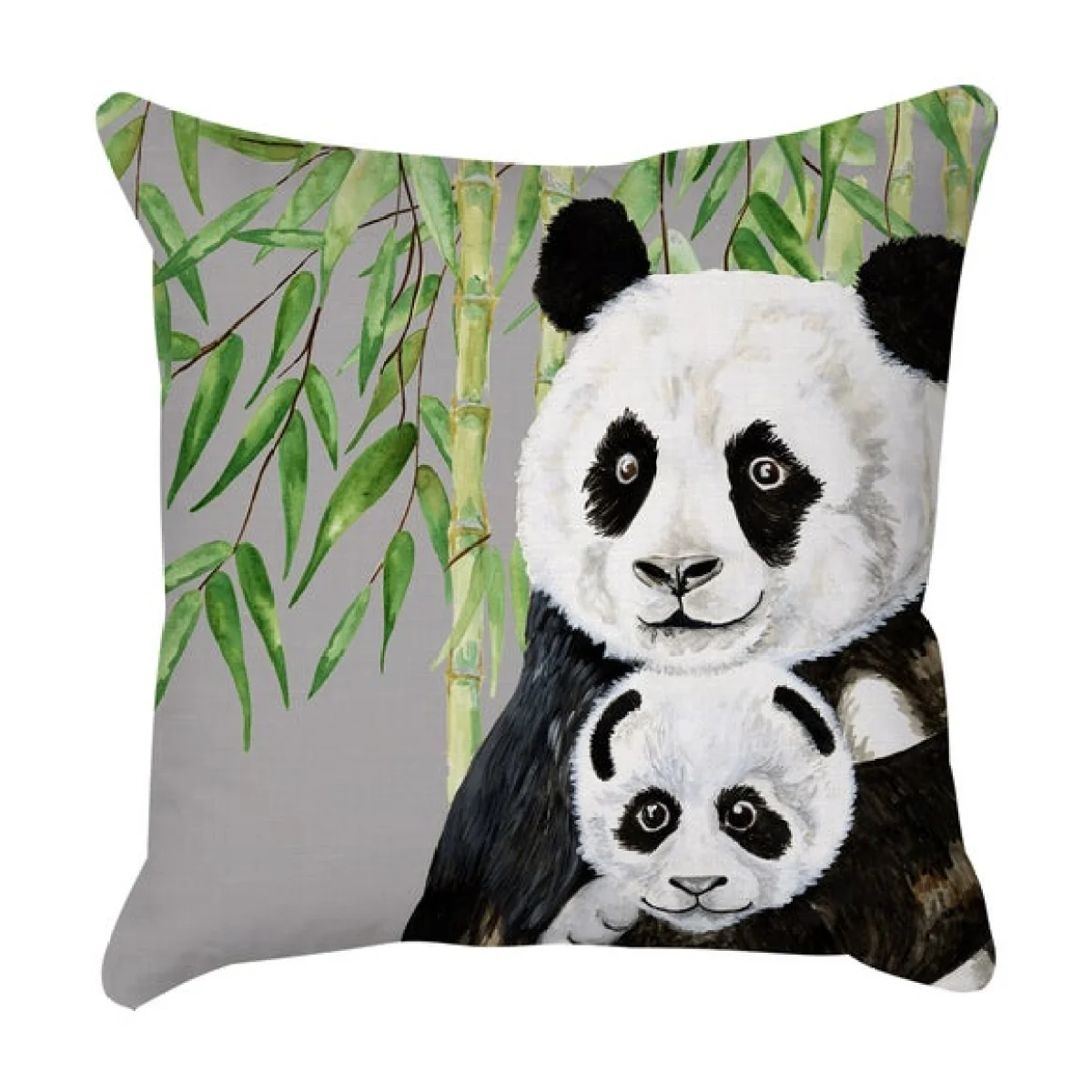 Jungle Panda Square Cushion Cover – image 3
