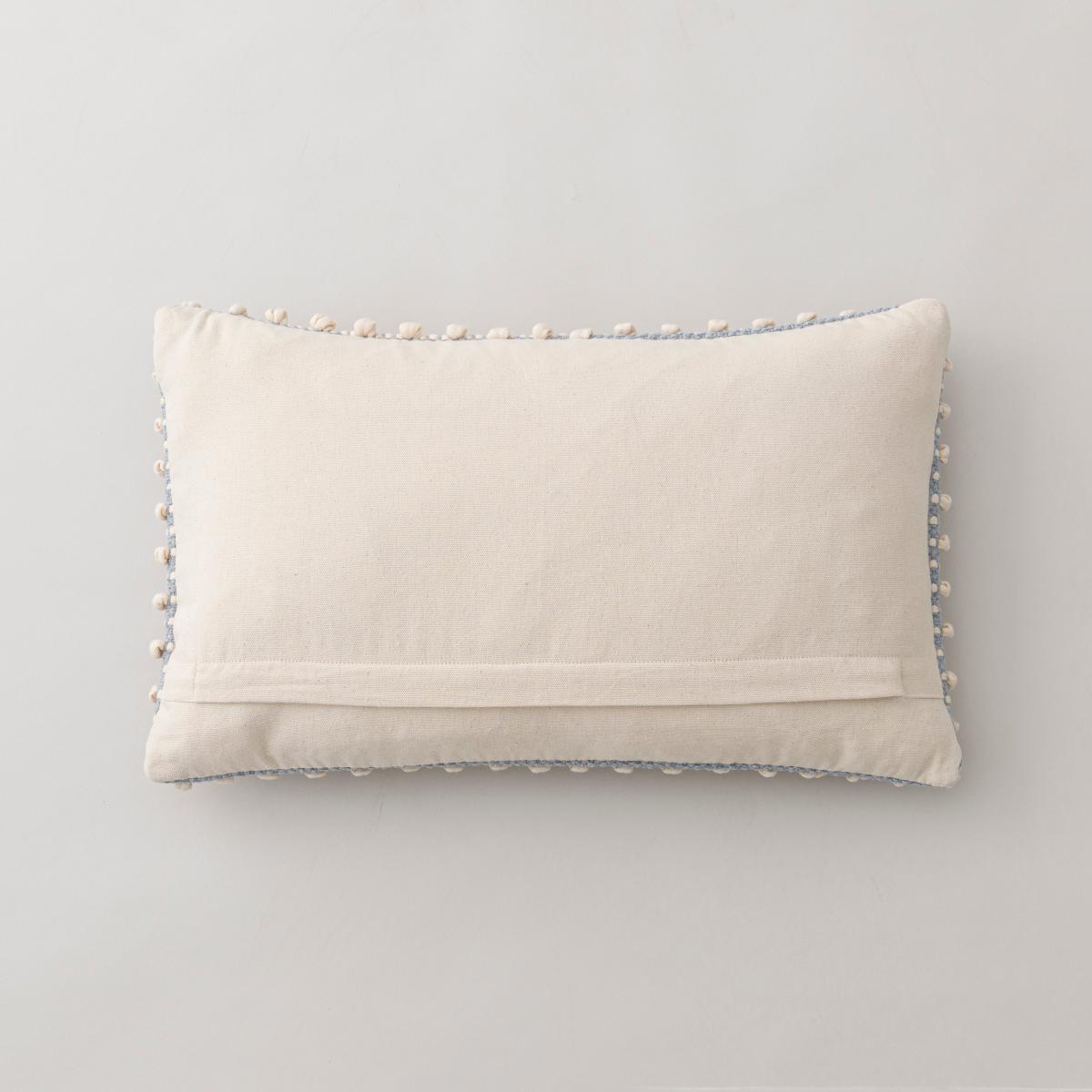 Jersey Bobble Rectangle Cushion Cover Duck Egg (Blue) – image 5