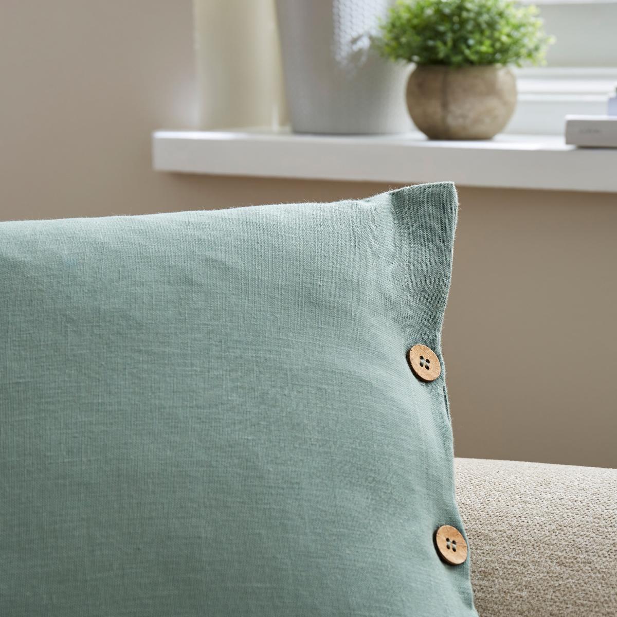 Cotton Linen Square Cushion Cover – image 2