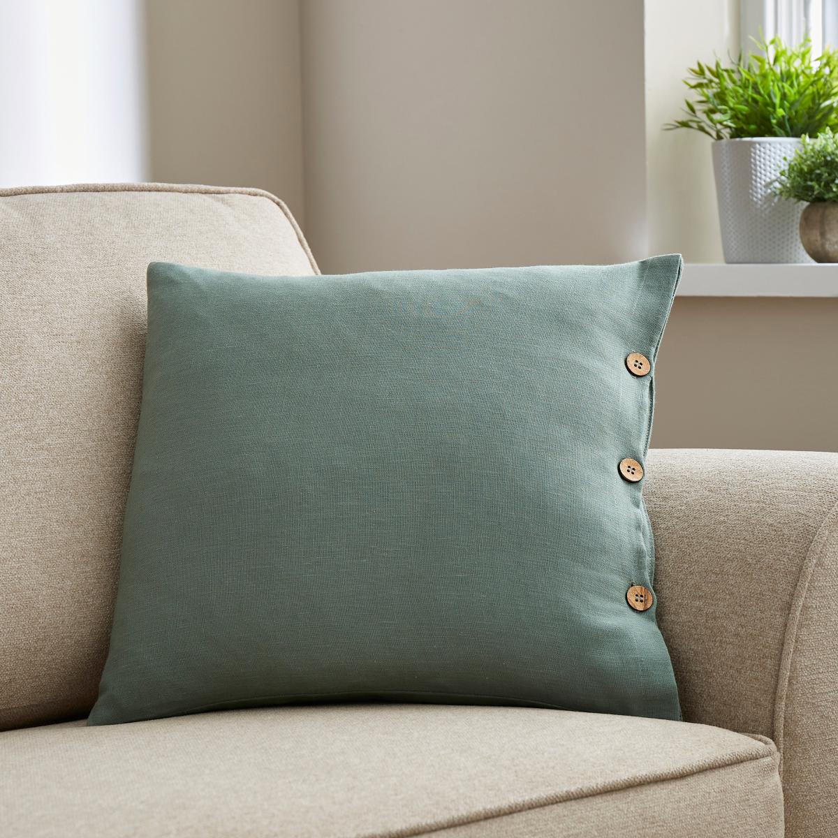 Cotton Linen Square Cushion Cover – image 1