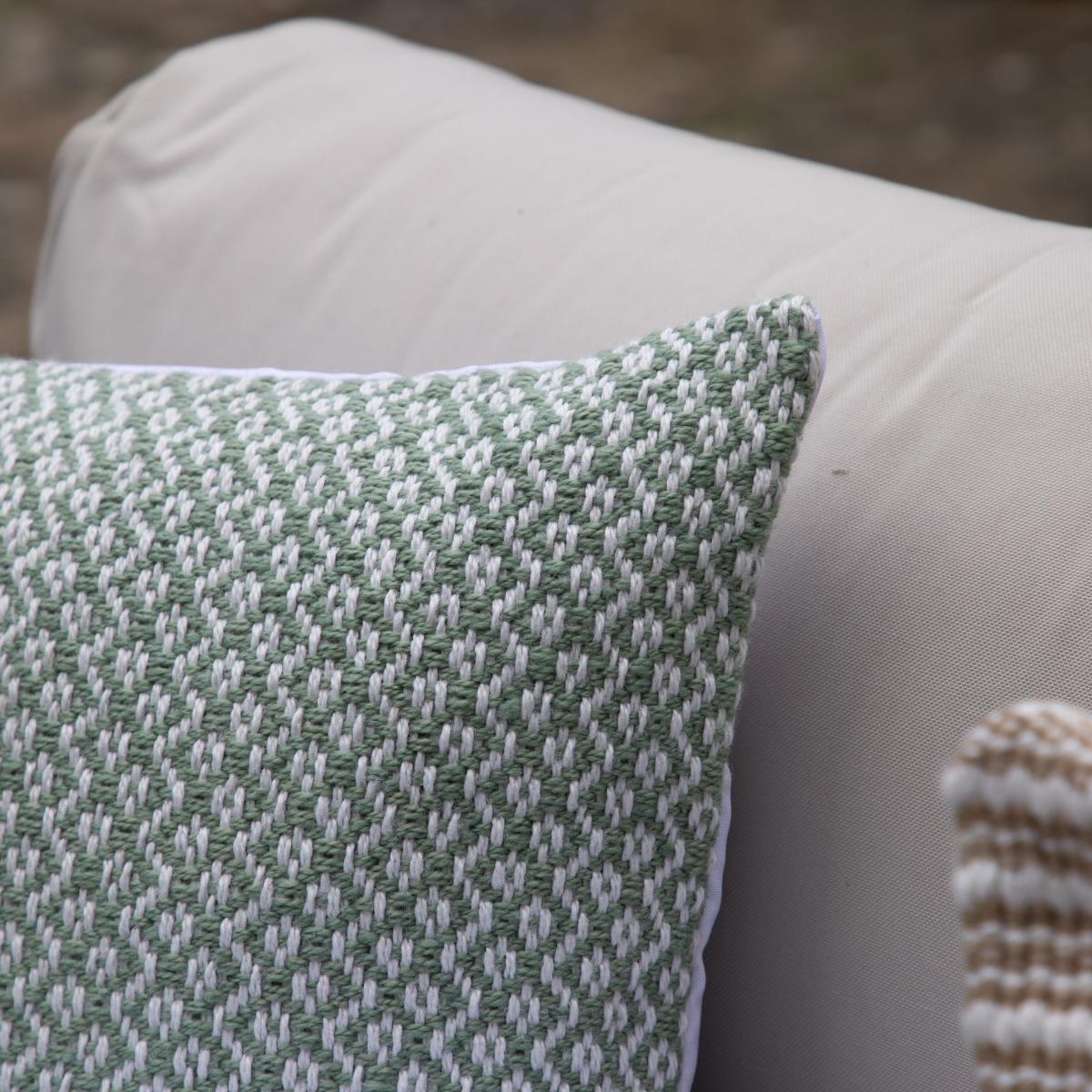 Ladwell Sage Green Cushion Cover Green/White – image 3