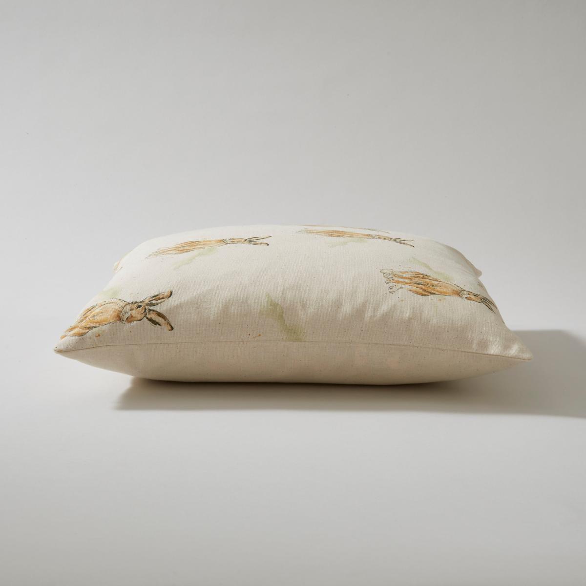 Hare Printed Cushion Cover Natural – image 2