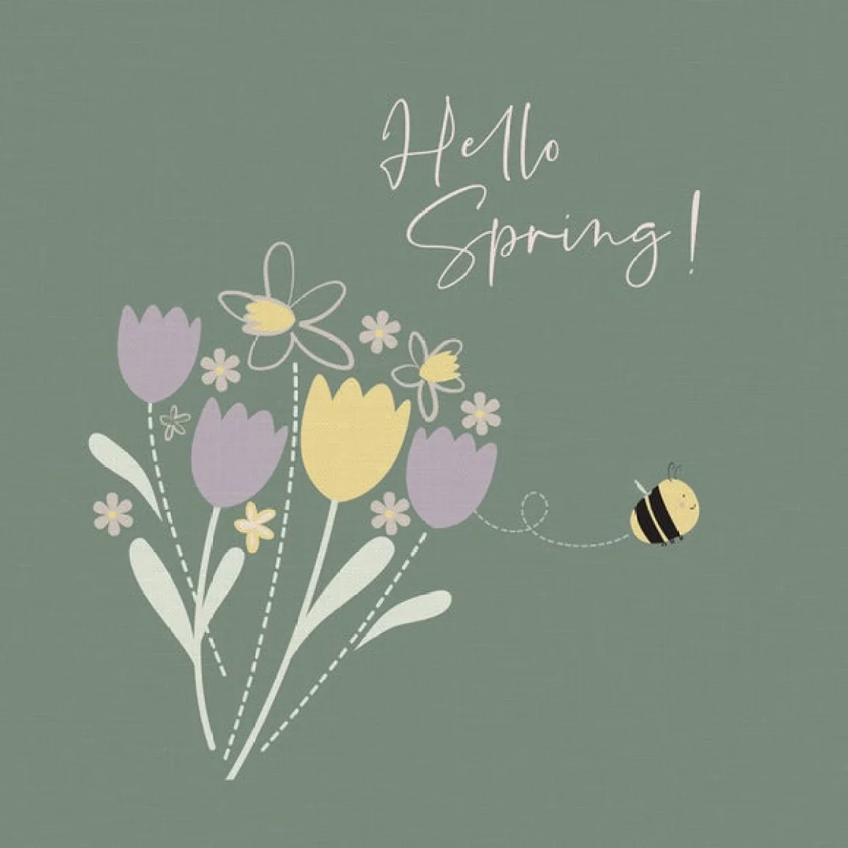 Hello Spring Square Cushion Cover – image 2