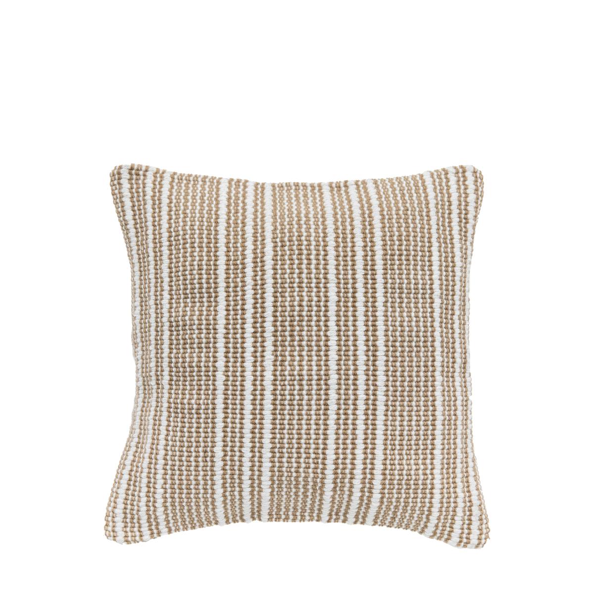 Arto Natural Stripe Cushion Cover Beige/White – image 2