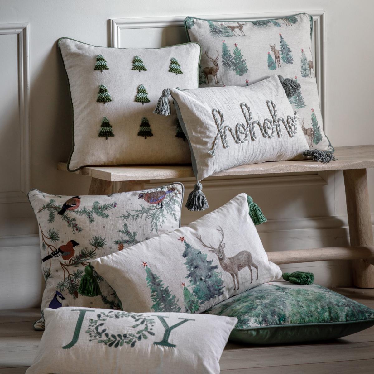 Woodland Square Cushion Cover Sage – image 3