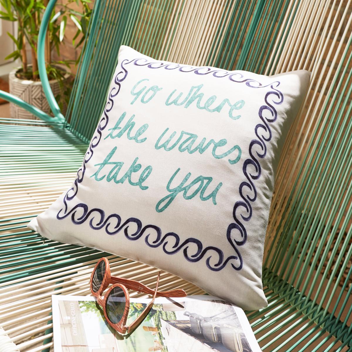 Pack of 3 Summer Breeze Outdoor Square Cushion Covers – image 2