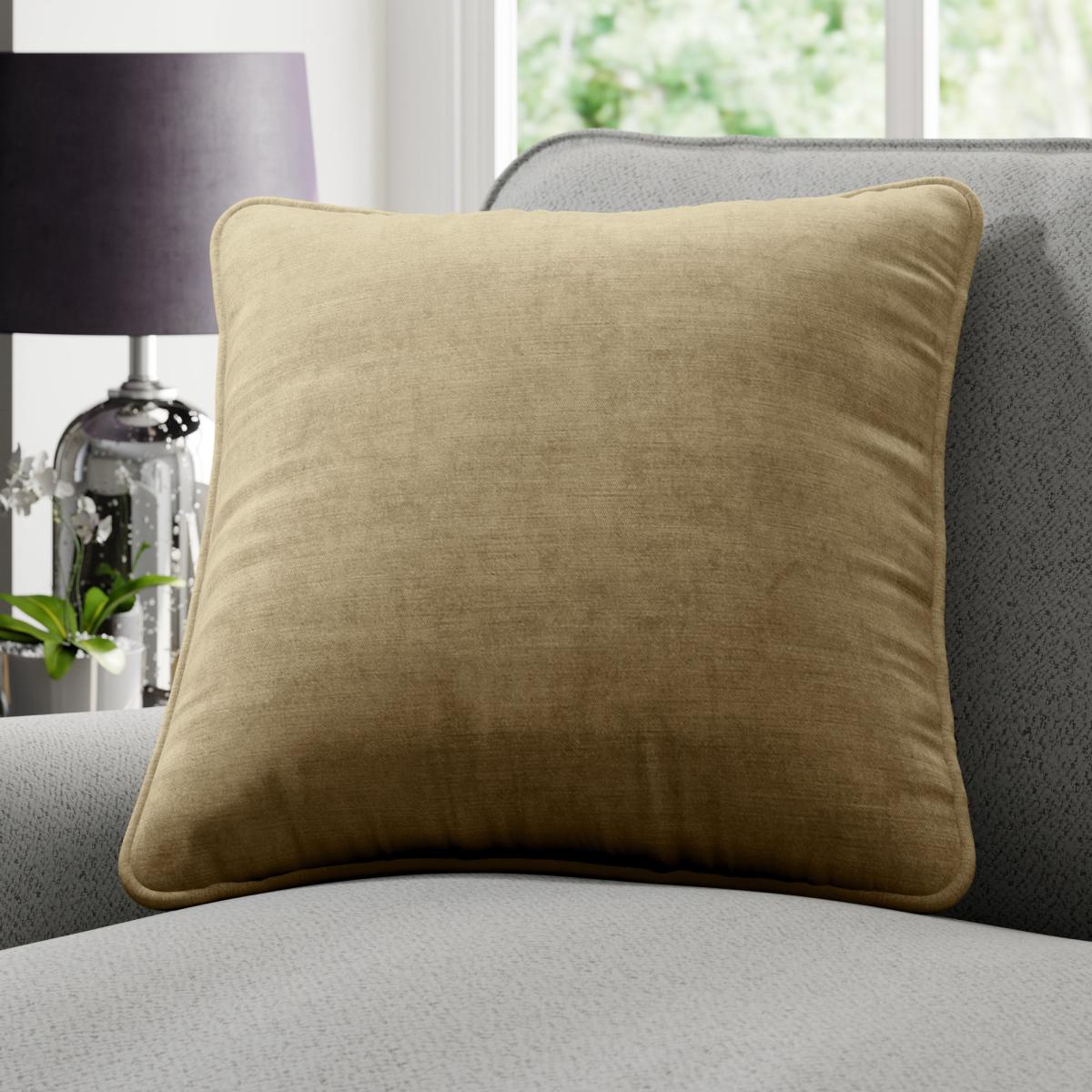 Luxury Velvet Made to Order Cushion Cover Lux Velvet Stone – image 1