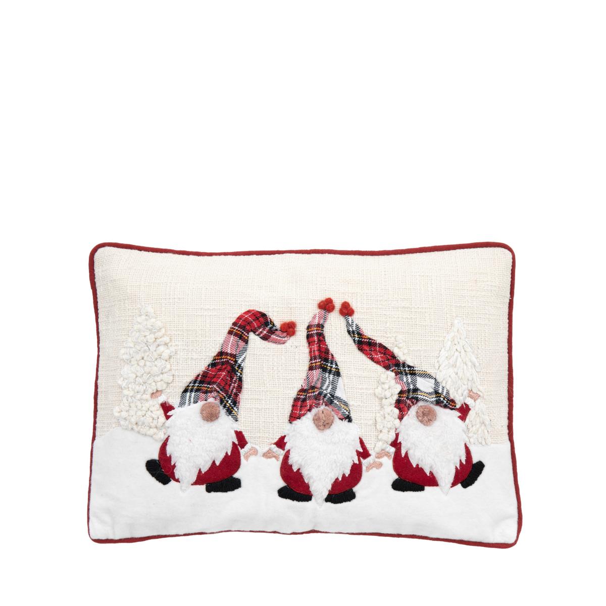 Festive Gnome Rectangular Cushion Cover Cream – image 4