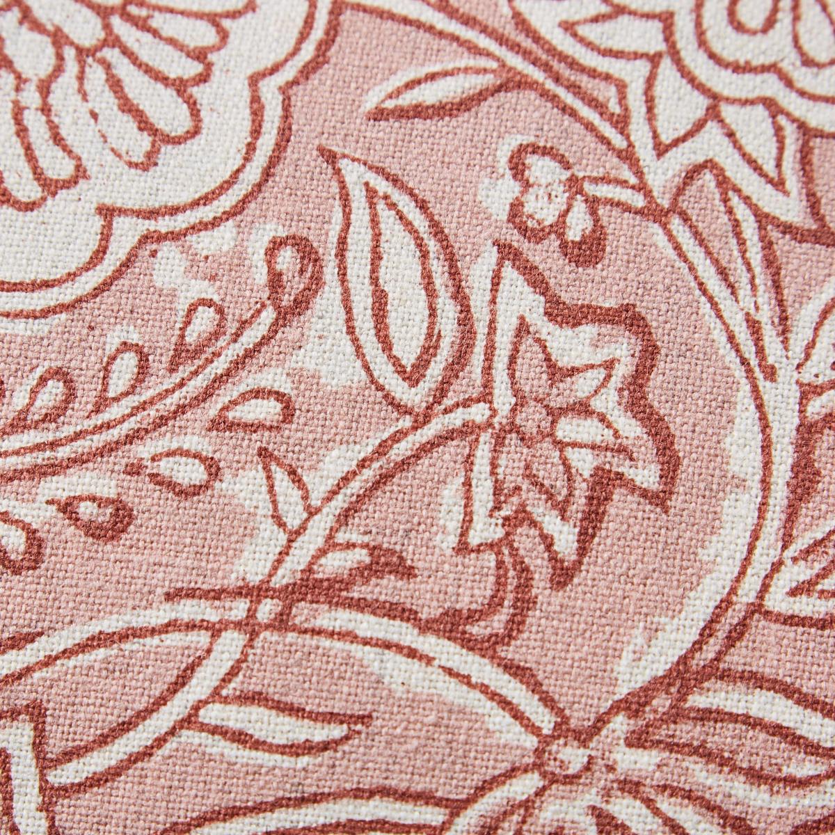 Woodblock Floral Cushion Cover – image 2