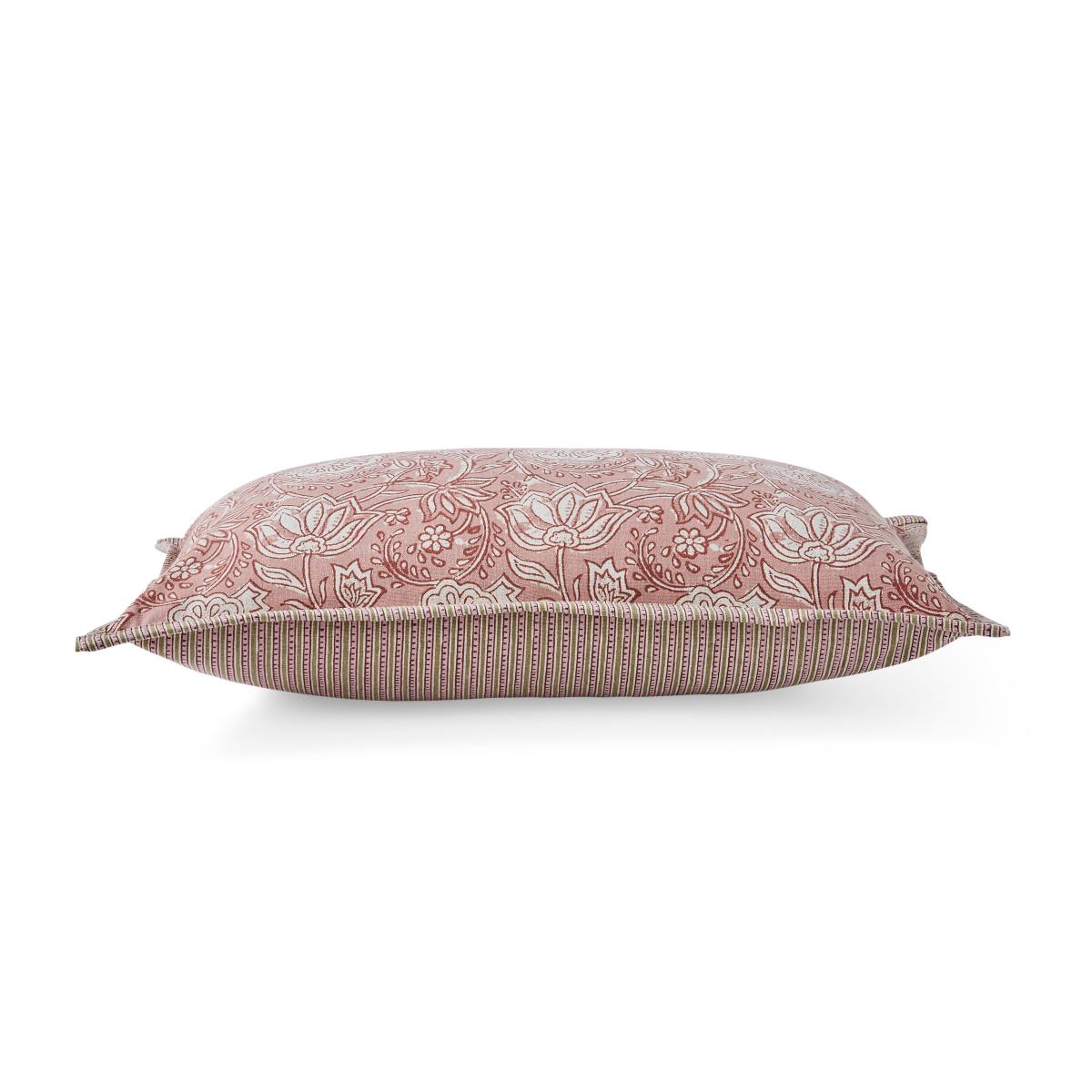 Woodblock Floral Cushion Cover – image 4