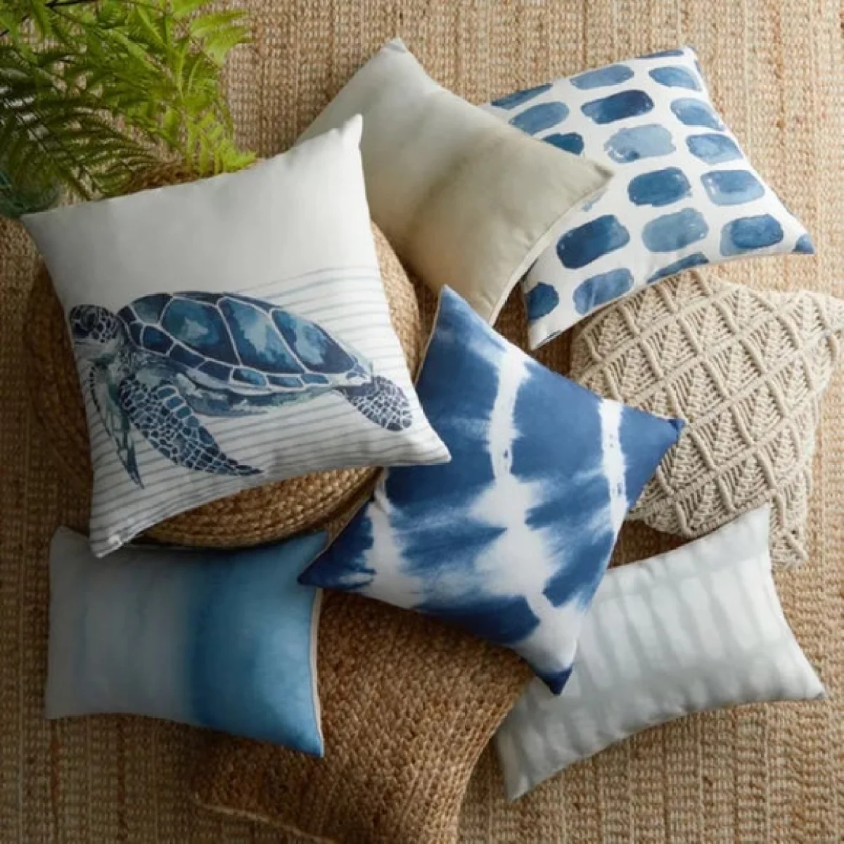 Shabori Corner Tie Dye Square Cushion Cover – image 5