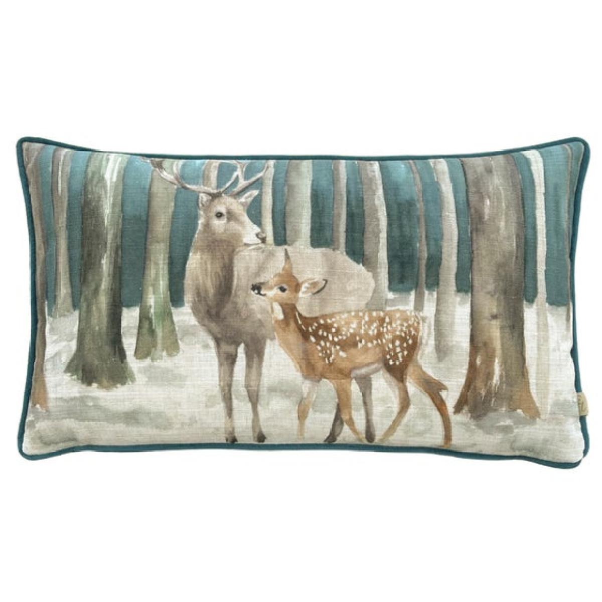 Evans Lichfield Stag Scene Cushion Cover – image 2