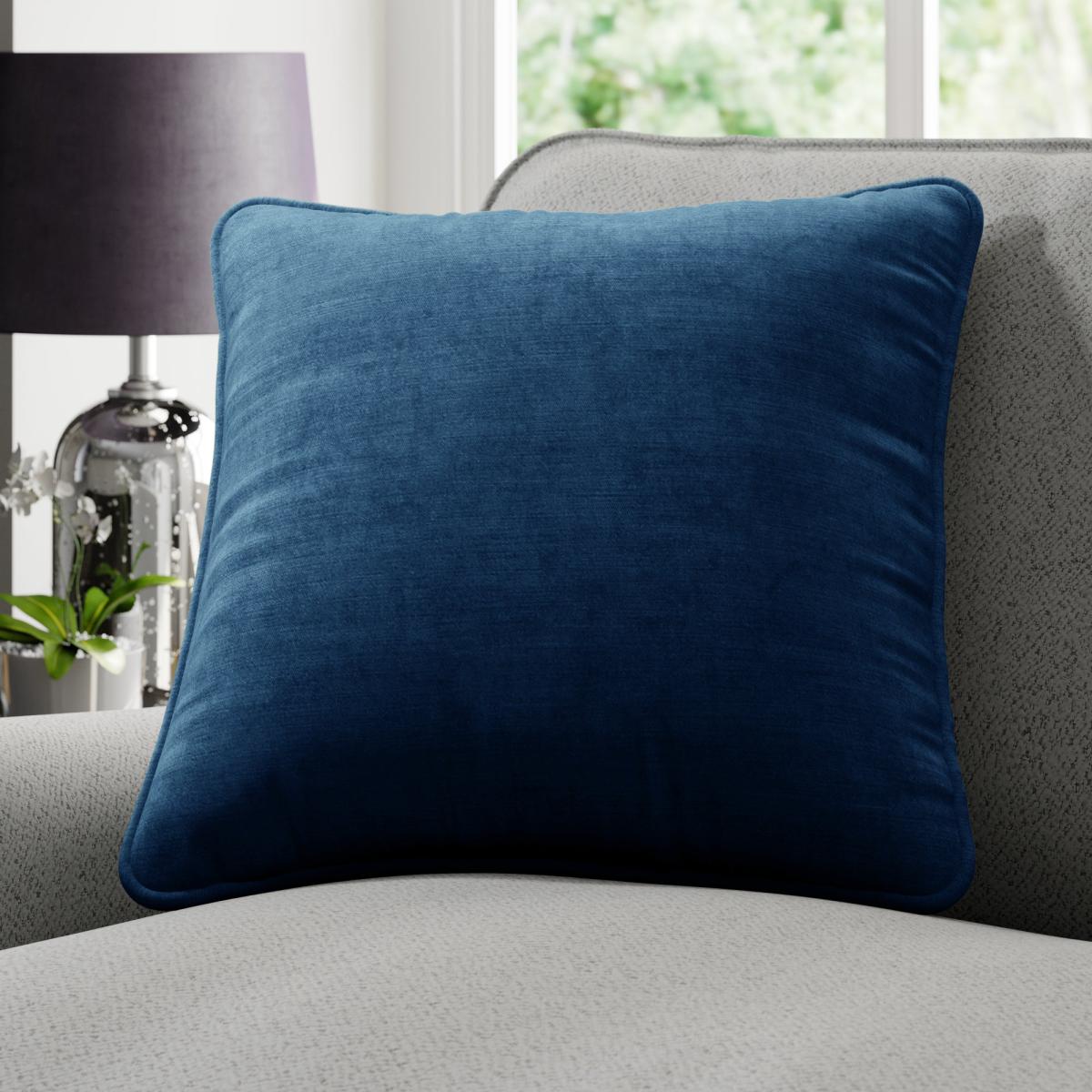 Luxury Velvet Made to Order Cushion Cover Lux Velvet Navy – image 1