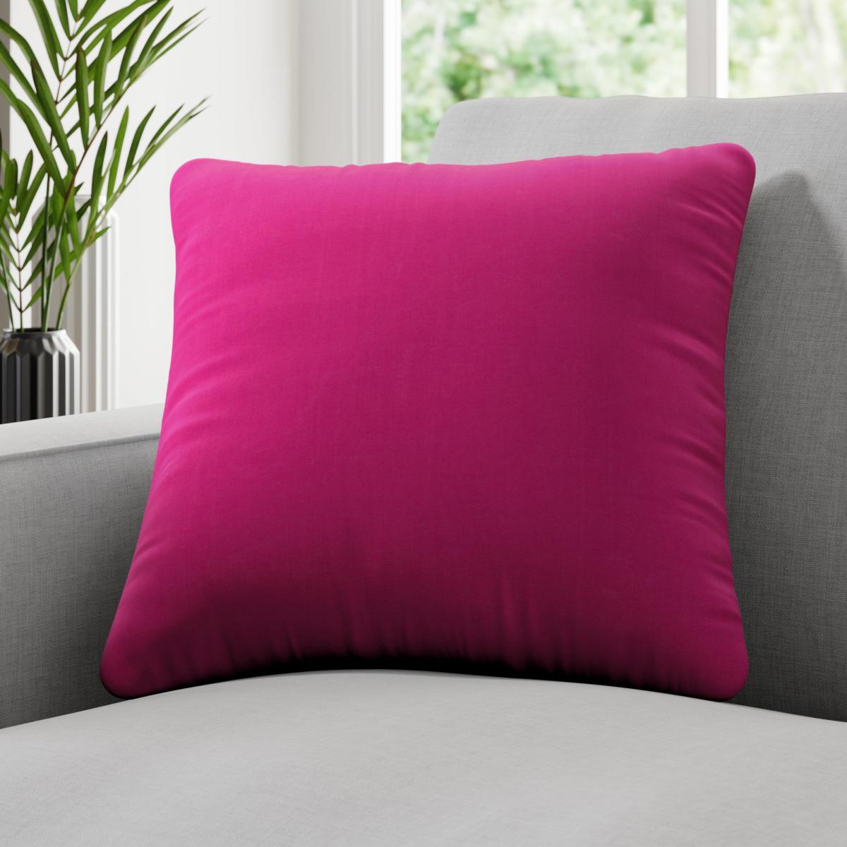 Panama Plain Made to Measure Cushion Cover Panama Fuchsia – image 1